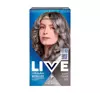 SCHWARZKOPF LIVE INTENSE COLOUR URBAN METALLICS PERMANENT HAIR COLOUR U72 DUSTY SILVER