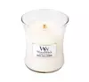 WOODWICK MEDIUM JAR CANDLE SCENTED CANDLE WHITE TEA & JASMINE 275G