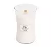 WOODWICK LARGE JAR CANDLE SCENTED CANDLE WHITE TEAK 610G