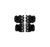 DONEGAL 9930 MINI HAIR CLAW CLIPS BLACK 4 PCS