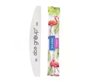 ABA GROUP HALF MOON NAIL FILE 180/240 FOIL PACKAGE