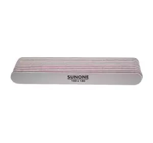 SUNONE SET OF NAIL FILES STRAIGHT 100/180 10 PCS