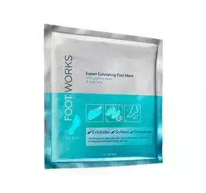 AVON FOOT WORKS EXFOLIATING SOCKS WITH GLYCOLIC ACID AND ALOE 40ML