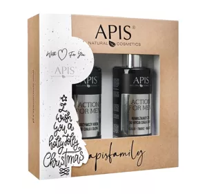 Apis Action For Men body care cosmetics set shower gel + body and hand cream