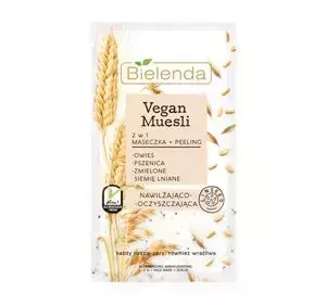 BIELENDA VEGAN MUESLI MOISTURIZING FACE MASK + PEELING 2in1 8G