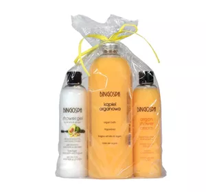 BINGOSPA ALMOND AND PEACH BATH SET