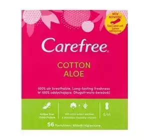 CAREFREE COTTON ALOE PANTY LINERS 56 PIECES