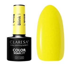 CLARESA SOAK OFF HYBRID NAIL POLISH BLINK 1 5G