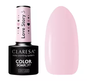 CLARESA SOAK OFF HYBRID NAIL POLISH LOVE STORY 3 5G