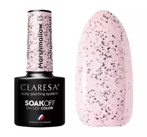 CLARESA SOAK OFF HYBRID NAIL POLISH MARSHMALLOW 13 5ML