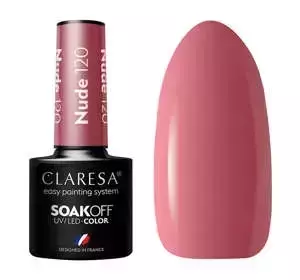 CLARESA SOAK OFF HYBRID NAIL POLISH NUDE 120 5ML