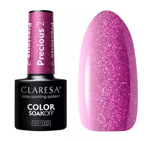 CLARESA SOAK OFF HYBRID NAIL POLISH PRECIOUS 2 5G