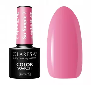 CLARESA SOAK OFF HYBRID NAIL POLISH SO SIMPLE 2 5G