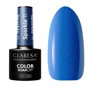 CLARESA SOAK OFF HYBRID NAIL POLISH SPARKLE 11 5G