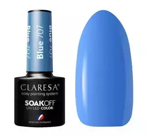 CLARESA SOAK OFF UV HYBRID NAIL POLISH BLUE 707 5ML