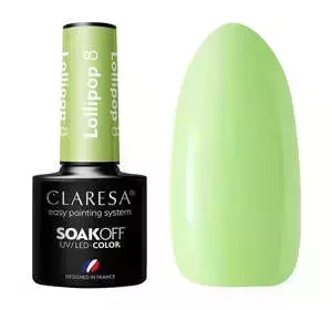 CLARESA SOAK OFF UV HYBRID NAIL POLISH LOLLIPOP 8 5ML