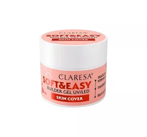 CLARESA SOFT & EASY BUILDER GEL UV/LED SKIN COVER 12G