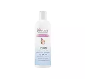 DERMEDIC BABY LINUM EMOLIENT CREAMY CLEANSING GEL FOR BODY AND HAIR FOR KIDS 200ML