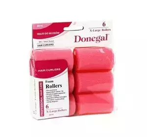 DONEGAL HAIR ROLLERS FOAM ROLLERS XL 6 PCS