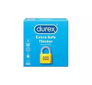 DUREX EXTRA SAFE THICKER CONDOMS 3 PCS