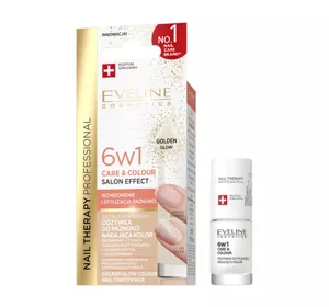 EVELINE NAIL THERAPY 6IN1 CARE AND COLOUR GOLDEN GLOW 5ML