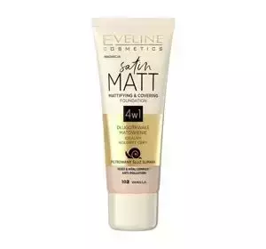 EVELINE SATIN MATT MATTIFYING FOUNDATION 102 VANILLA 30ML