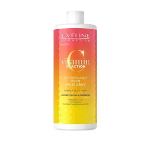 EVELINE VITAMIN C 3X ACTION ILLUMINATING MICELLAR WATER 500ML