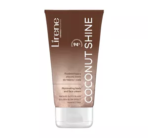 LIRENE COCONUT SHINE ILLUMINATING GOLDEN FACE AND BODY CREAM 150ML