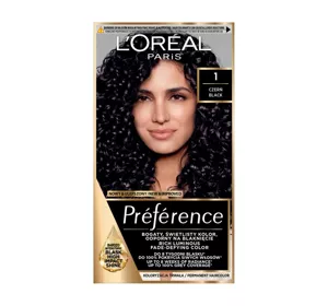 LOREAL RECITAL PREFERENCE PERMANENT HAIR DYE 1 NAPOLI BLACK