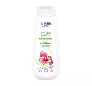 LUXJA SILK CARE REFRESHING CREAMY SHOWER GEL WITH ALOE VERA AND HIBISCUS 500ML