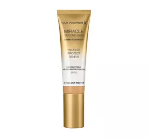 MAX FACTOR MIRACLE SECOND SKIN FOUNDATION 06 GOLDEN MEDIUM 30ML