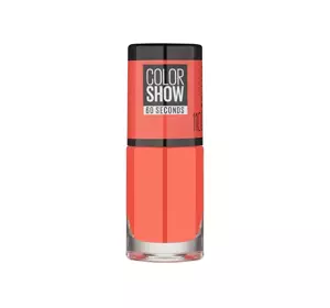 MAYBELLINE COLOR SHOW NAIL LACQUER 60 SECONDS 110 URBAN CORAL 6.7ML