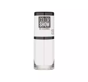 MAYBELLINE COLOR SHOW NAIL LACQUER 60 SECONDS	130 WINTER BABY 6.7ML