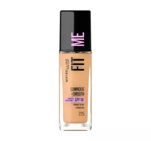 MAYBELLINE FIT ME LUMINOUS + SMOOTH FOUNDATION 225 MEDIUM BUFF 30ML