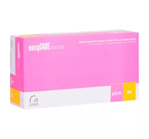 NITRILE GLOVES SIZE M 100 PIECES PINK