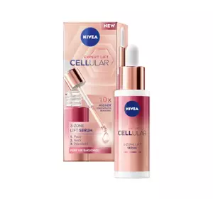 NIVEA CELLULAR EXPERT LIFT 3-ZONE ANTI-AGEING FACE SERUM 30ML