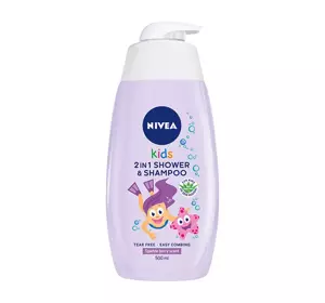 NIVEA KIDS 2 IN 1 SHOWER & SHAMPOO FRUIT JELLY BEANS 500ML