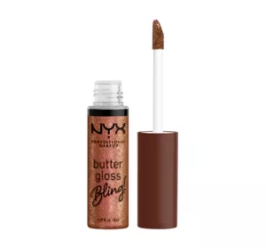 NYX PROFESSIONAL MAKEUP BUTTER GLOSS BLING LIP GLOSS 08 HUSTLA 8ML