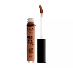 NYX PROFESSIONAL MAKEUP CAN'T STOP WON'T STOP CONCEALER 15.7 WARM CARAMEL 3.5ML