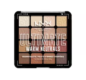 NYX PROFESSIONAL MAKEUP ULTIMATE EYESHADOW PALETTE WARM NEUTRALS 12.8G