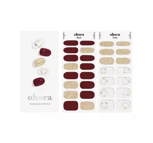 OHORA SEMI-CURED GEL STRIPS POINSETTIA