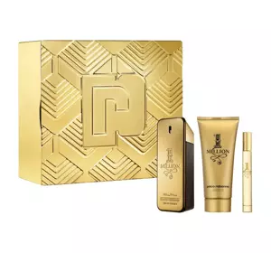 PACO RABANNE 1 MILLION SET EAU DE TOILETTE SPRAY 100ML + 10ML + SHOWER GEL 100ML