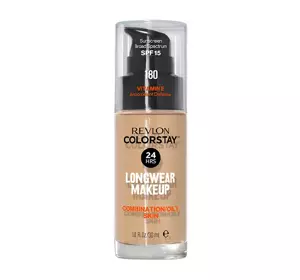 REVLON COLORSTAY FOUNDATION WITH VITAMIN E FOR OILY SKIN 180 SAND BEIGE 30ML