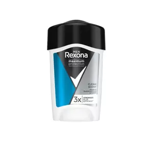 REXONA MAXIMUM PROTECTION ANTIPERSPIRANT CREAM FOR MEN CLEAN SCENT 45ML