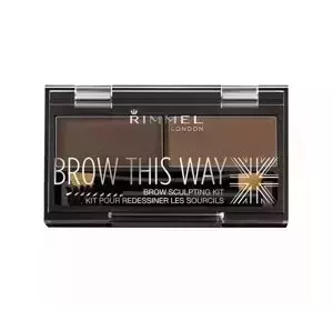 RIMMEL BROW THIS WAY EYEBROW SCULTPING KIT 003 DARK BROWN 1.1G