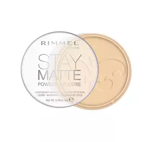 RIMMEL STAY MATTE MATTIFYING POWDER TRANSPARENT 001