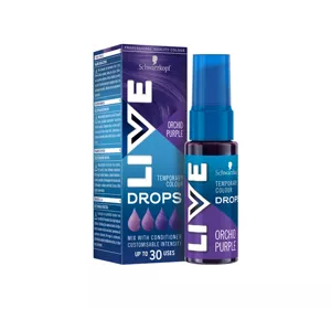 SCHWARZKOPF LIVE DROPS TEMPORARY HAIR COLOUR ORCHID PURPLE 30ML