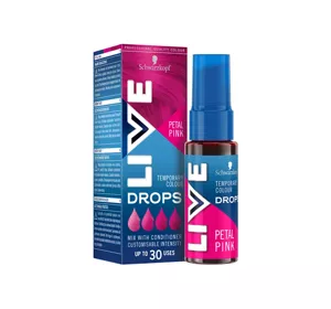 SCHWARZKOPF LIVE DROPS TEMPORARY HAIR COLOUR PETAL PINK 30ML