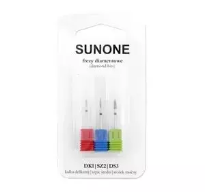 SUNONE DIAMOND NAIL DRILL BITS SET 3 PIECES