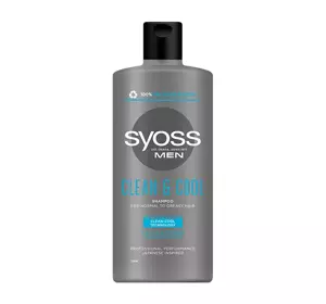 SYOSS MEN CLEAN AND COOL SHAMPOO FOR NORMAL AND GREASY HAIR 440ML